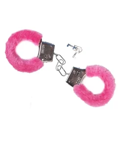 Håndjern med pink plys