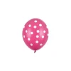 Hot pink balloner med hvide prikker