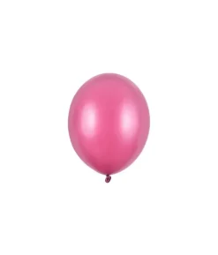 Hot pink balloner, 100 stk metallic 5"