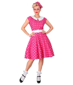 Hot pink 50er kjole