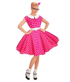 Hot pink 50er kjole