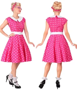 Hot pink 50er kjole