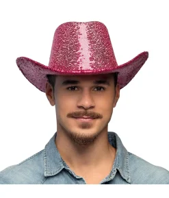 Hot pink paillet Cowboyhat
