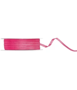 Hot pink satinbånd, 3 mm