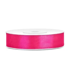 Hot pink satinbånd 12mm