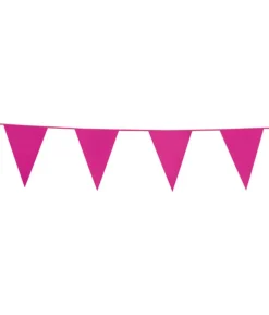 Hot pink vimpelguirlande