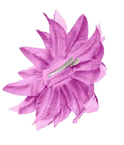 Hårklips med pink blomst