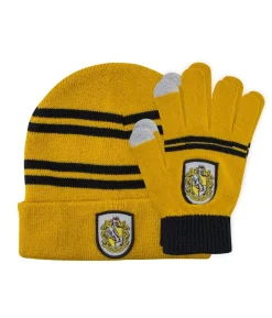 Hufflepuff hue og handsker, voksen