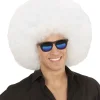 Hvid afroparyk, stor