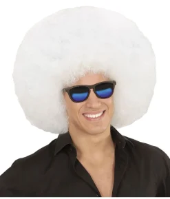 Hvid afroparyk, stor