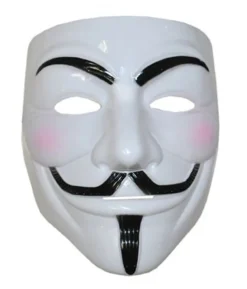 Hvid Anonymous maske