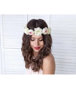 Hvid blomsterkrans