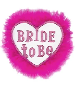Hvid Bride to be broche