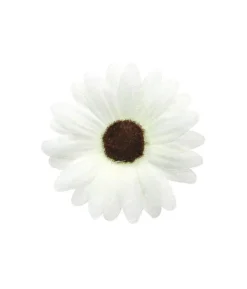 Hvide deko marguritter, 5 cm