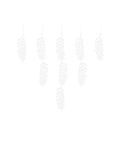 Hvide grene guirlande