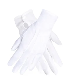 Hvide korte handsker XL