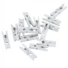 Hvide mini klemmer