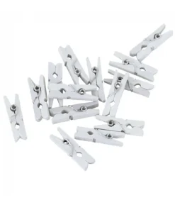 Hvide mini klemmer