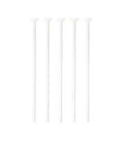 Hvide papir ballonpinde, 10 stk