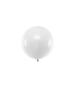 Hvid kæmpe ballon, 60 cm