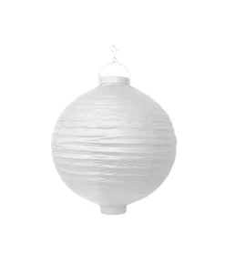 Hvid LED lanterne, 20 cm