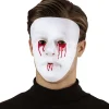 Hvid maske med blod