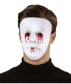 Hvid maske med blod