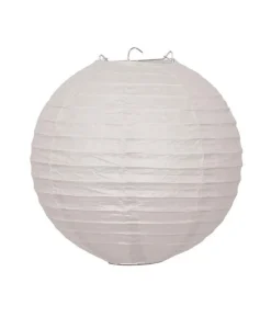 Hvid rispapirlampeskærm, 25 cm