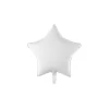 Hvid stjerne folieballon, 48 cm