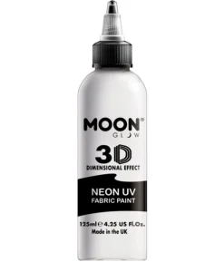 Hvid UV stofmaling, 125 ml