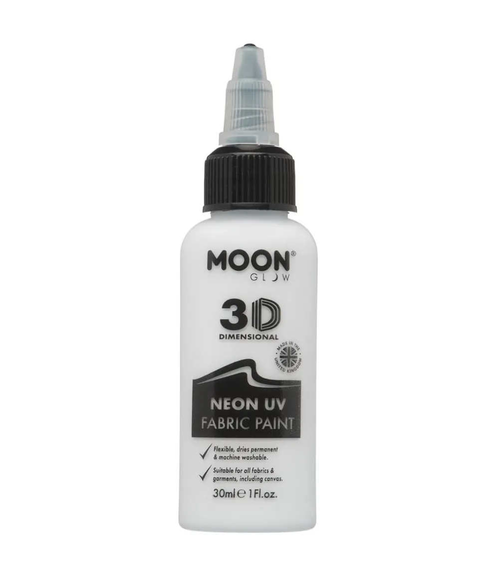 Hvid UV stofmaling, 30 ml