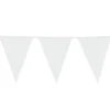 Hvid vimpelguirlande, stor