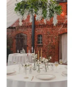 Hvid wisteria blomster guirlande