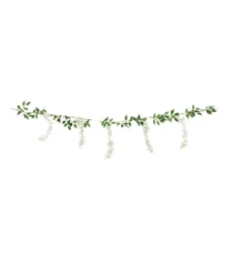 Hvid wisteria blomster guirlande