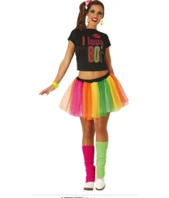 I Love 80´s t-shirt og skørt