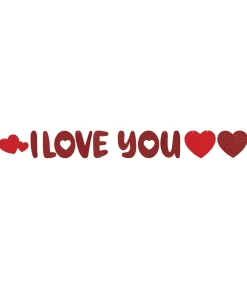 I Love You banner, 3 m