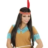 Indianer paryk med bånd