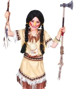 Indianerpige kostume
