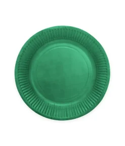 Jægergrøn paptallerkner, 18cm 20 stk