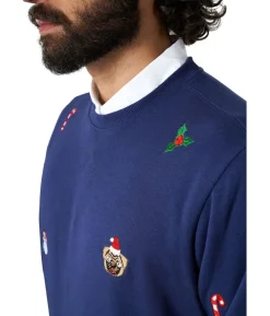 Julebluse X-mas Icons Navy