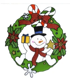 Julekrans vinduesticker
