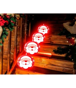 Julemand LED balloner, 5 stk