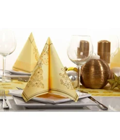 Juleservietter Airlaid Tiffany, creme