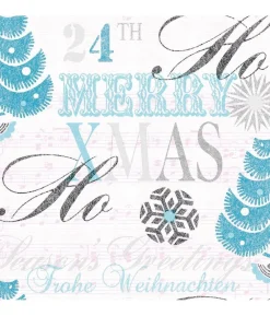 Juleservietter Xmas Greetings