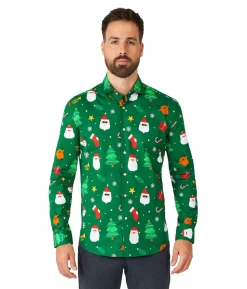 Juleskjorte Festivity Green