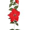 Julestjerne guirlande, store blomster