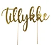 Kagedekoration Tillykke