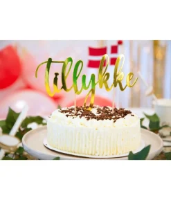 Kagedekoration Tillykke