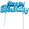 Kagelys Happy Birthday, lyseblåt