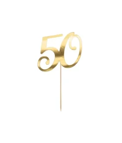 Kagepynt 50 guld